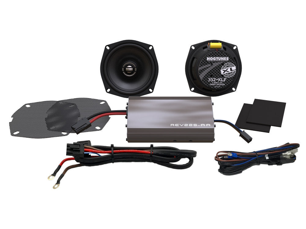 Hogtunes HT-225-SG-KIT-XL Hogtunes XL 225 Watt Amp x 2 Speaker Kit for Street Glide 06-13/Electra Glide Classic 98-11 Models