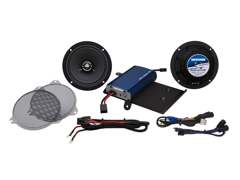 Hogtunes HT-G4-SG-KIT-RM Hogtunes G4 225 Watt Amp x 2 Speaker Kit for Street Glide 14-23 Models