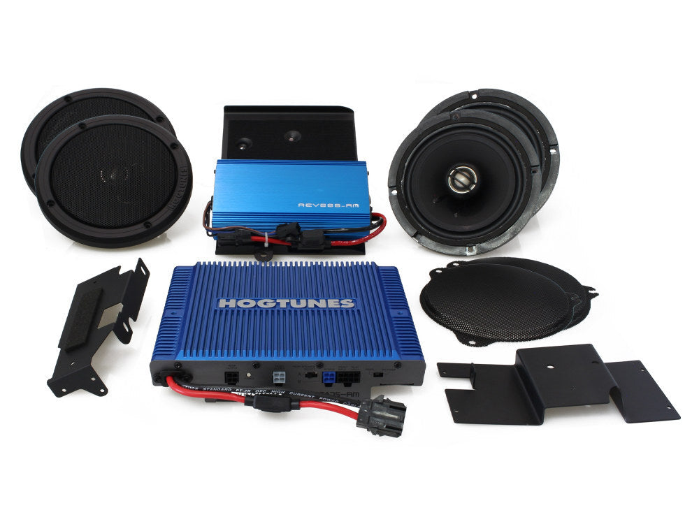 Hogtunes HT-QC-ULTRA-6-RM G4 300 Watt Dual Amp x 6 Speaker Kit for Touring Ultra Limited 14-23 Models