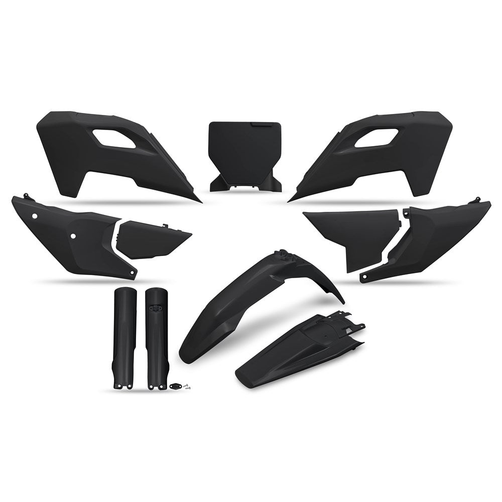 UFO Plastics Kit Black for Husqvarna TC 125/250 - TX 300 - FC 250/350/450 - FX 350/450 2023