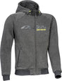 Ixon Palermo Anthracite/Black/Bright Yellow Textile Hoodie Jacket - EasyR