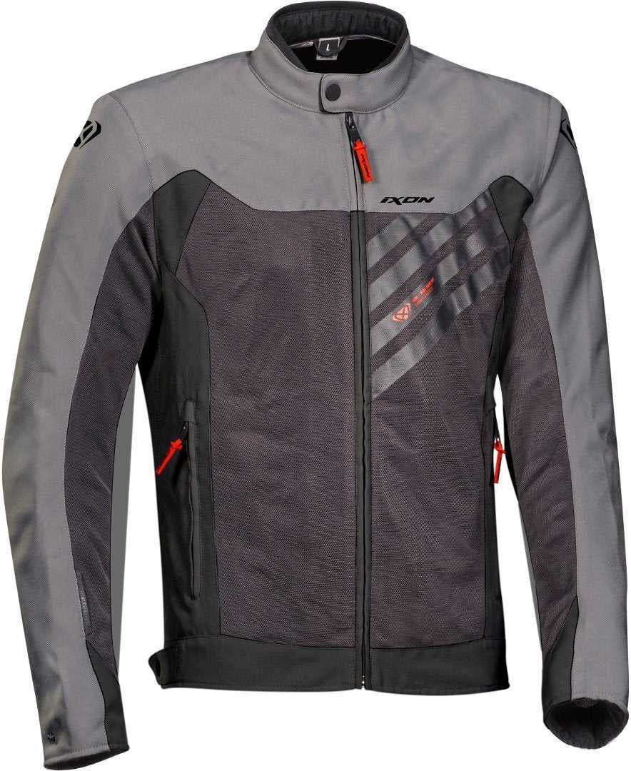 Ixon Orion Anthracite/Grey/Red Textile Jacket