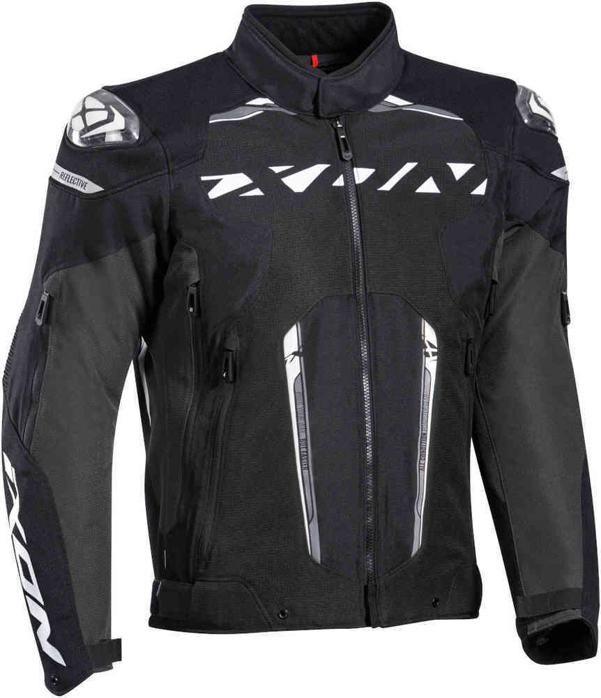 Ixon Blaster Black/White Textile Jacket [2XL] [INTERNAL]
