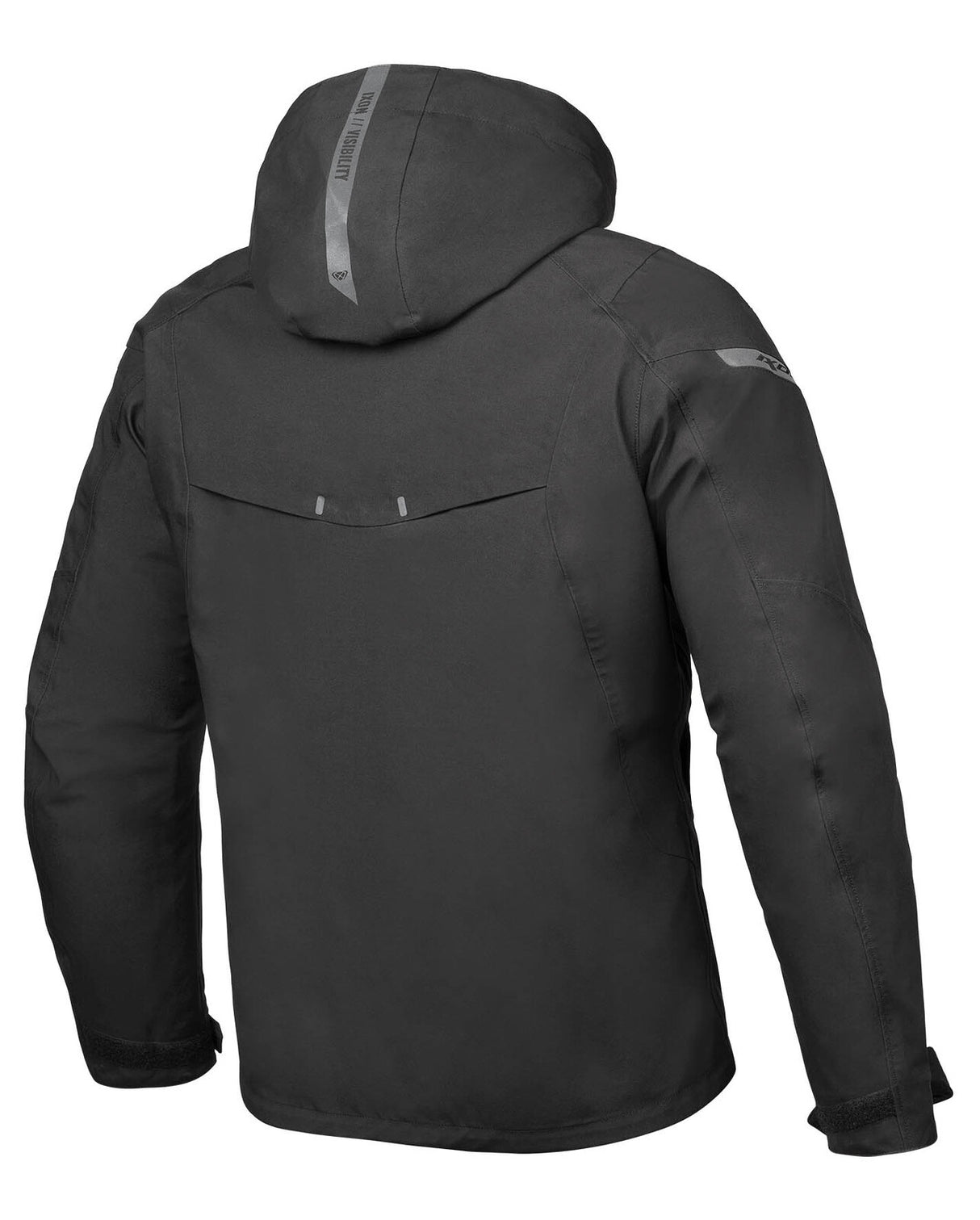 Ixon Burning Black Textile Hoodie Jacket