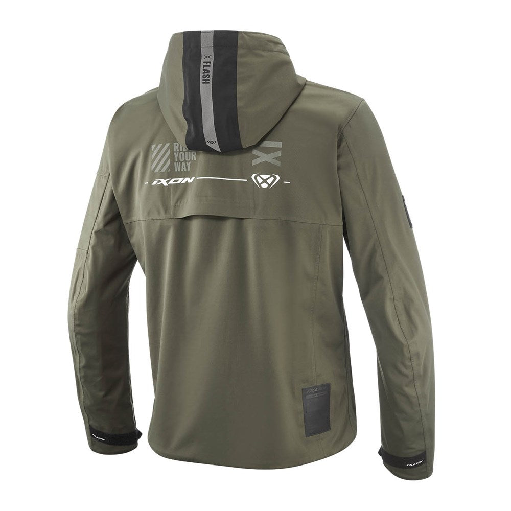 Ixon M-Quarter Khaki/Black Textile Hoodie Jacket