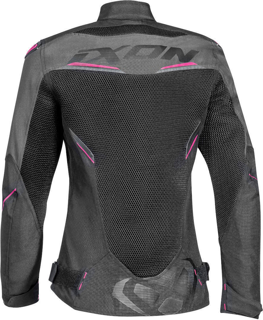 Ixon Draco Lady Black/Anthracite/Fuchsia Textile Womens Jacket - EasyR