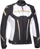 Ixon Striker Lady Black/White/Gold Textile Womens Jacket