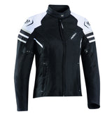 Ixon Ilana Evo Black/White Textile Womens Jacket