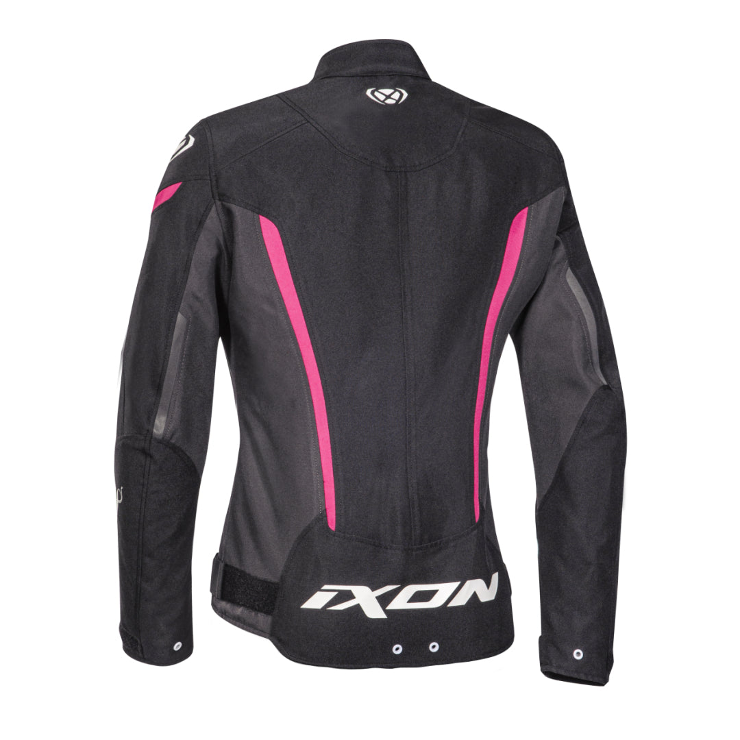 Ixon Striker Black/Fuchsia Kids Girls Textile Jacket