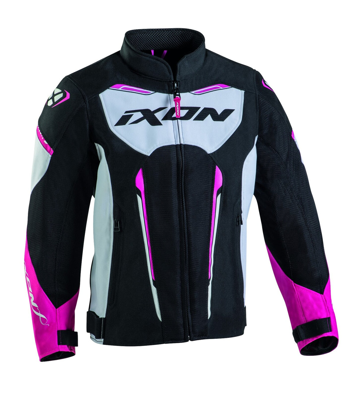 Ixon Striker Air Black/White/Fushia Kids Textile Jacket [12YO] [INTERNAL]