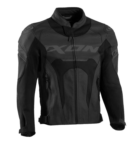 Ixon Jackal Black Leather Jacket - EasyR