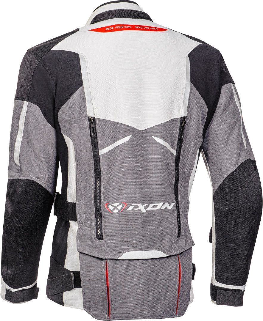 Ixon Ragnar Black/Grey/Red Textile Jacket