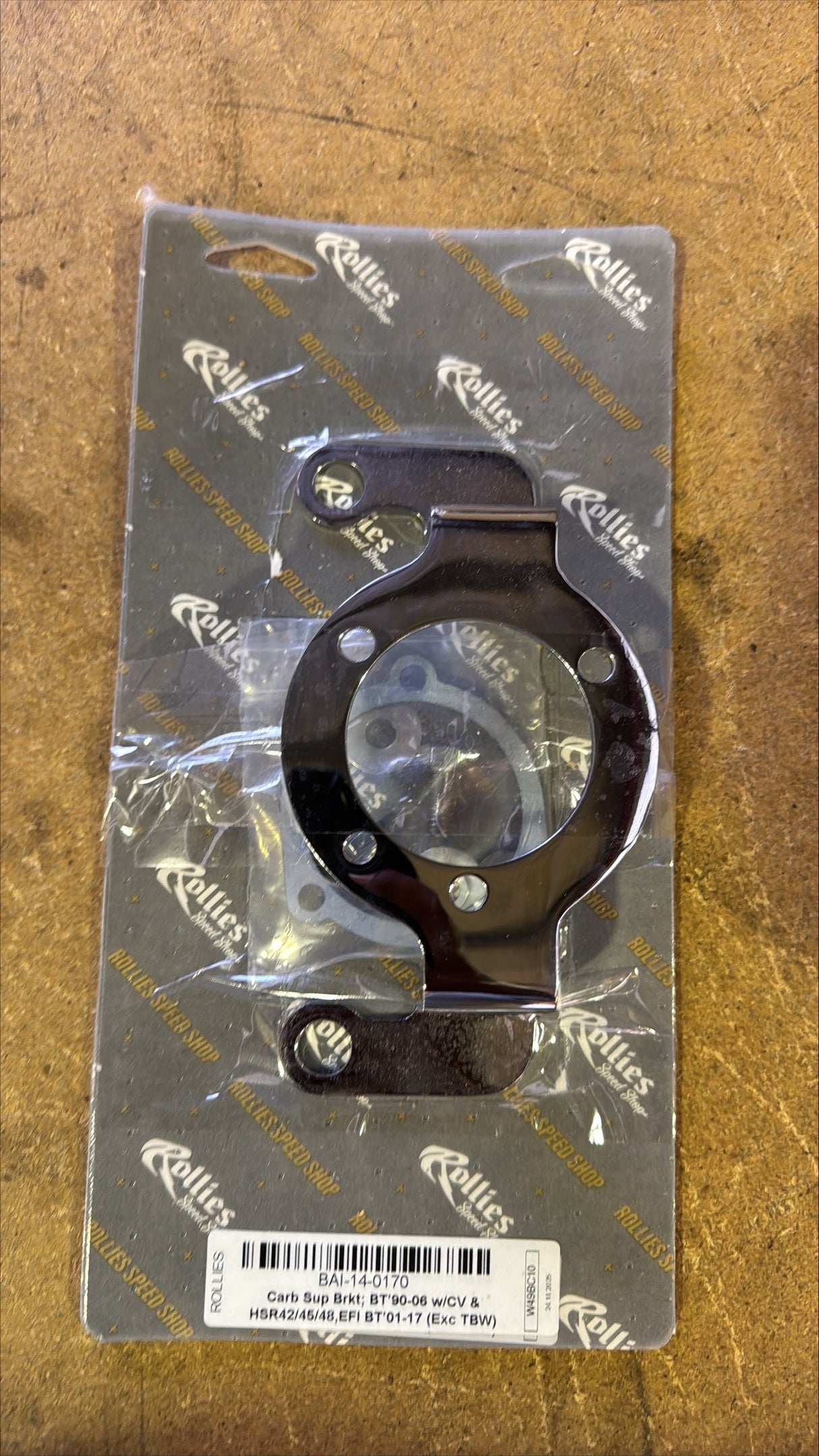 RSS BAI-14-0170 Carburettor Support Bracket for Big Twin 90-06 w/CV 42mm/45mm/48mm Mikuni Carburettors/Big Twin 01-17 w/Delphi EFI & Cable Throttle [INTERNAL]
