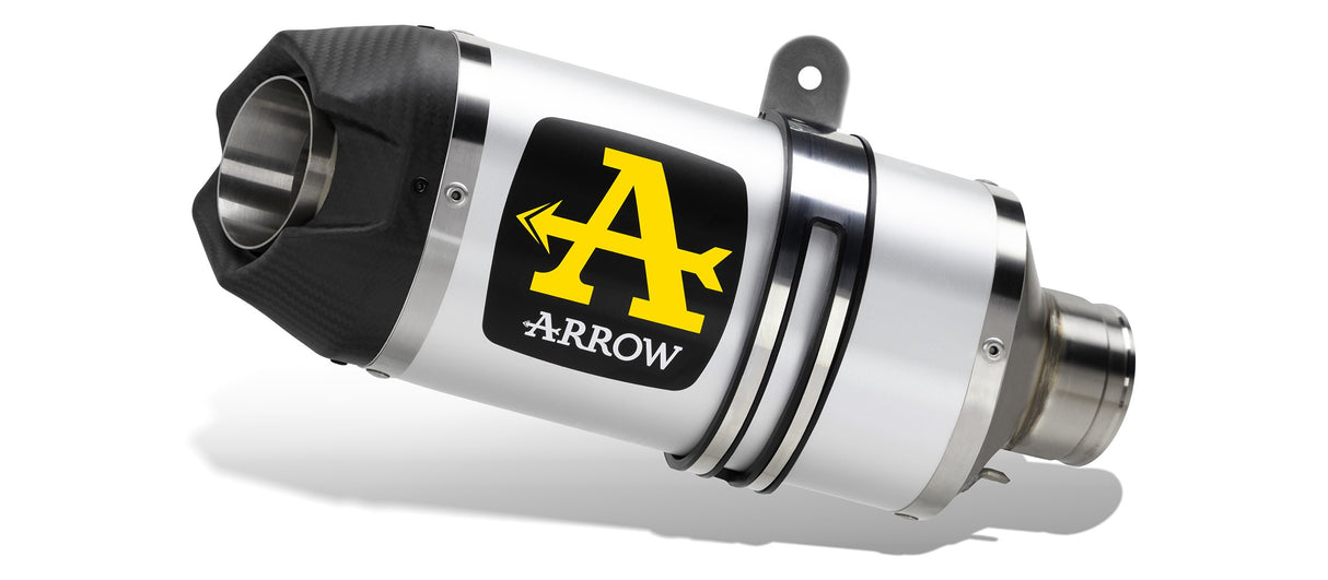 Arrow 71954AK Indy Race Aluminium Slip-On Muffler w/Carbon End Cap for Honda CB750 Hornet 23-Up