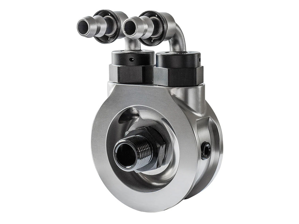 Jagg Oil Coolers JAG-4500 Oil Cooler Adaptor w/By-Pass for Harley-Davidson Evolution Big Twin 84-99/Sportster 86-21 & Buell Models