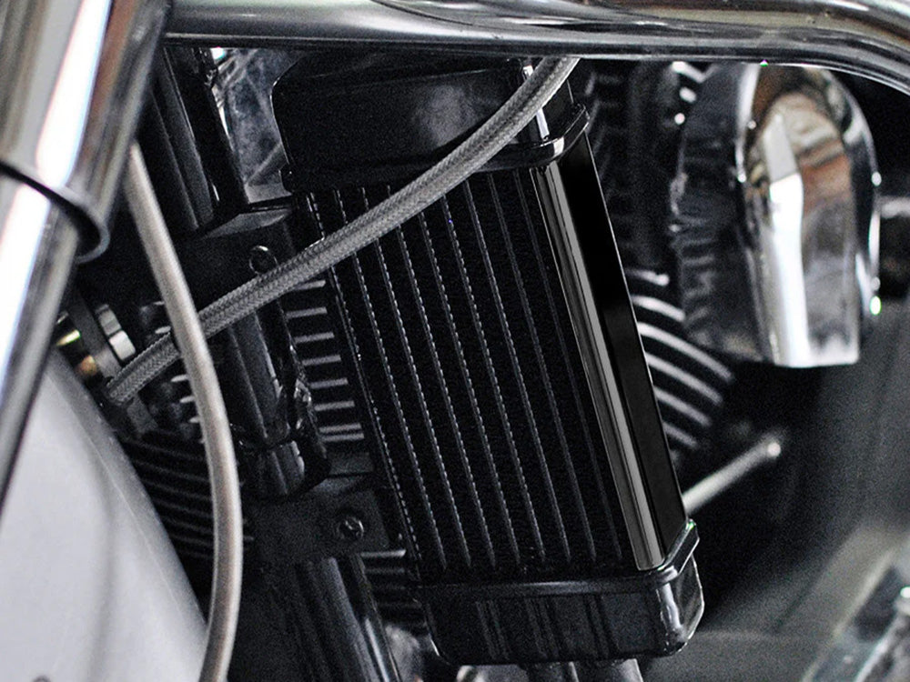 Jagg Oil Coolers JAG-780-2000 10-Row Vertical Wideline Oil Cooler Kit for Harley-Davidson Sportster 86-21