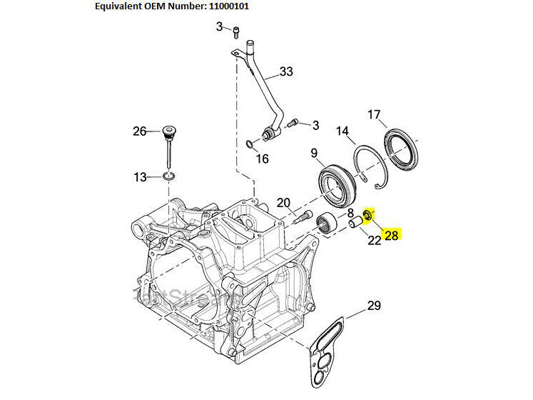 James Genuine Gaskets JGI-11000101 Shift Shaft Seal for Milwaukee-Eight Touring 17-Up/Softail 18-Up