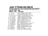 James Genuine Gaskets JGI-17040-92-MLS Top End Gasket Kit for Big Twin 92-99 w/Evolution Engine