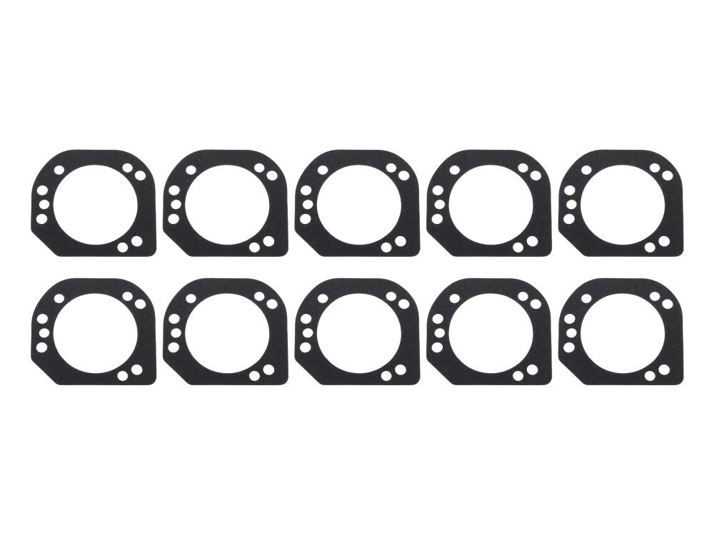 James Genuine Gaskets JGI-29583-01-A Air Filter Backplate to Throttle Body Gasket for Twin Cam 06-17 (10 Pack)