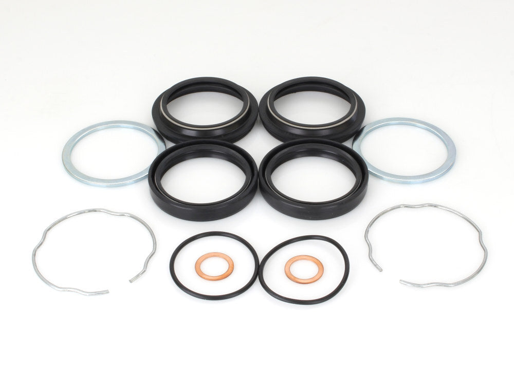 James Genuine Gaskets JGI-45849-06 49mm Fork Seal Kit for Dyna 06-17/Rocker 08-11/V-Rod 02-11/Touring 14-Up/Breakout 13-Up/some Softail 18-Up