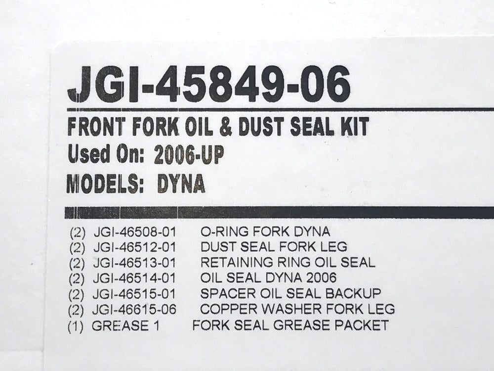 James Fork Seals Harley James Gasket Front Fork Oil And Dust