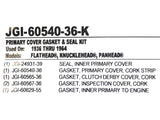 James Genuine Gaskets JGI-60540-36-K Primary Cover Gasket Kit for Big Twin 36-64