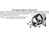 Jims Machine JM-2250 Pivot Bearing Removal Tool for use on Softail 84-Up