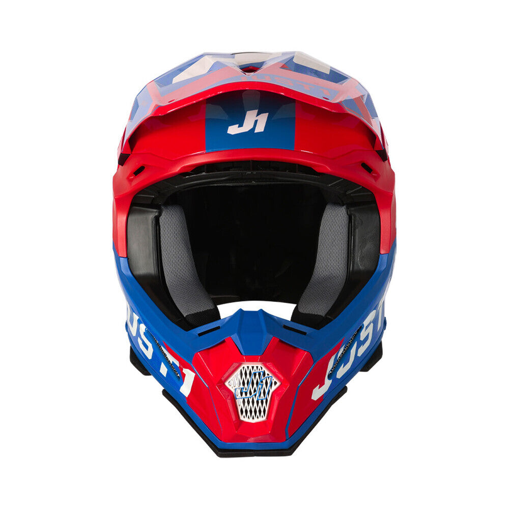 Just1 J22 Adrenaline Gloss Carbon/Red/Blue/White Helmet