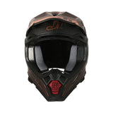 Just1 J22 10th Bronze Matte Carbon/Bronze/Black/White Helmet