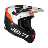 Just1 J22 Adrenaline Matte Carbon/Orange/White Helmet