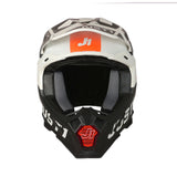 Just1 J22 Adrenaline Matte Carbon/Orange/White Helmet