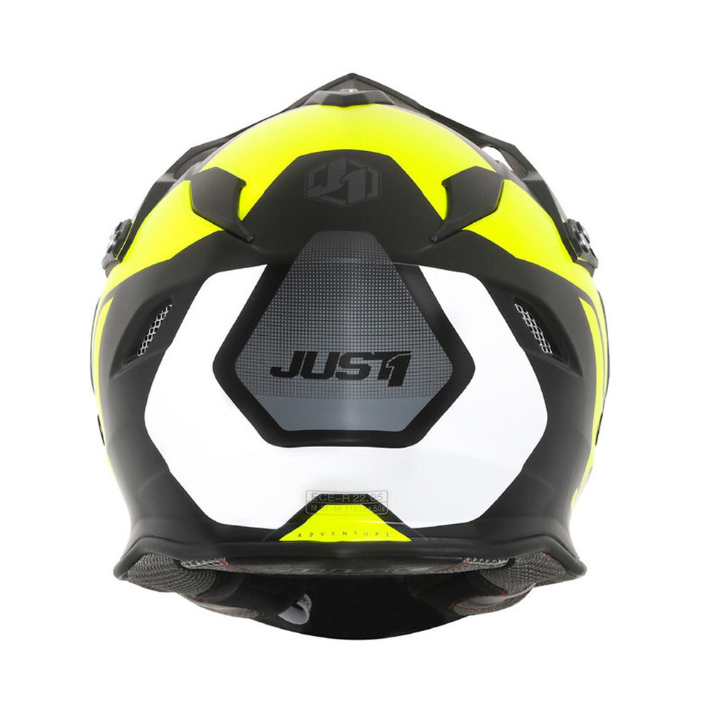 Just1 J34 Pro Tour Matte Fluro Yellow/Black Adventure Helmet