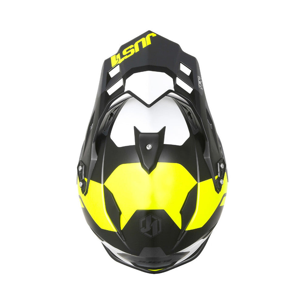 Just1 J34 Pro Tour Matte Fluro Yellow/Black Adventure Helmet