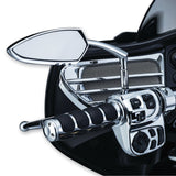 Kuryakyn K1713 Raised Mirror Adapters Chrome for all Indian & Metric Models