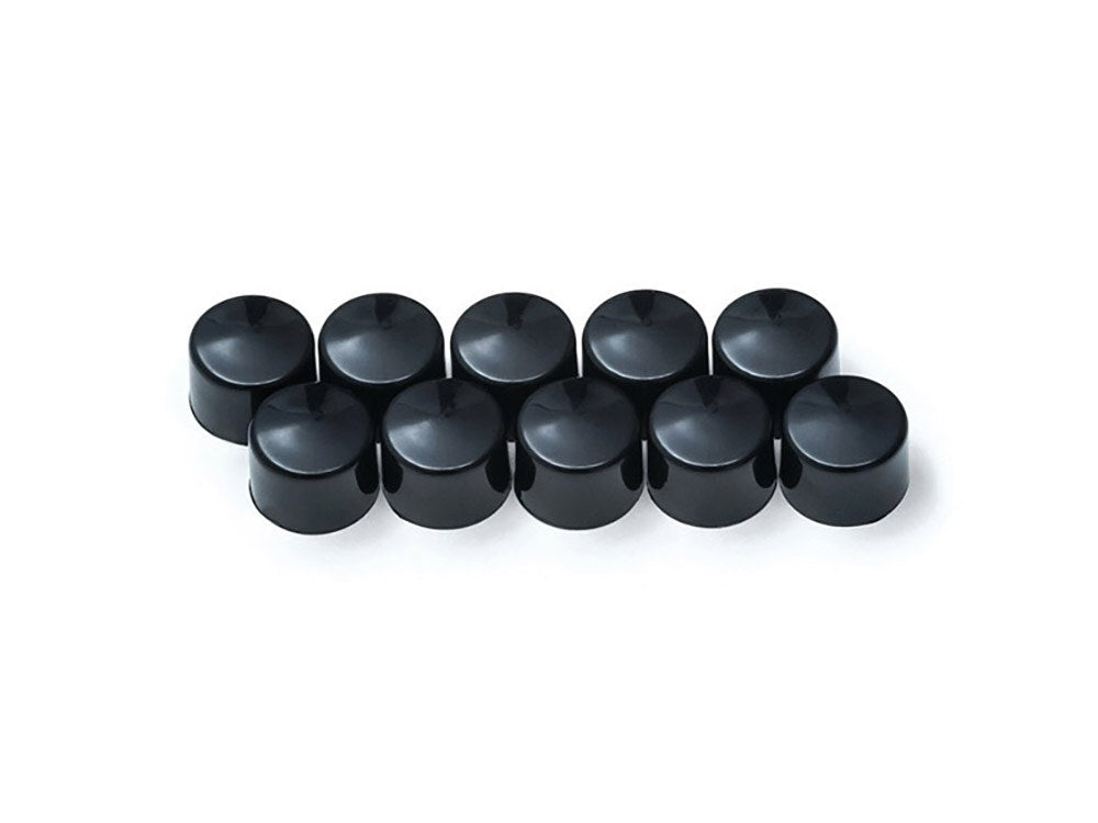 Kuryakyn K2457 Kool Kaps Black for 5/16" Socket Head Bolt (10 Pack)