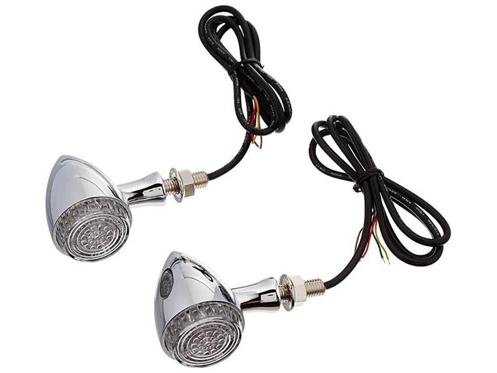 Kuryakyn K2507 Torpedo Turn Signals w/Run-Brake-Turn Chrome