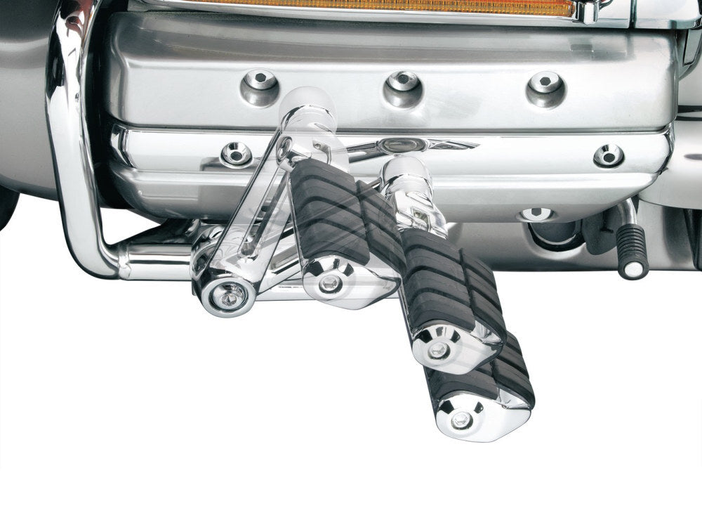 Kuryakyn K4056 Ergo II Cruise Mounts w/Dually ISO High Way Pegs Chrome for Honda Gold Wing GL1800 01-17