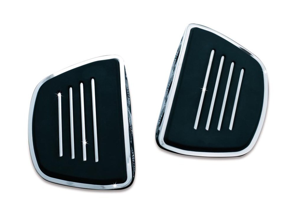 Kuryakyn K4393 Premium Mini Floorboards without Mounts Chrome