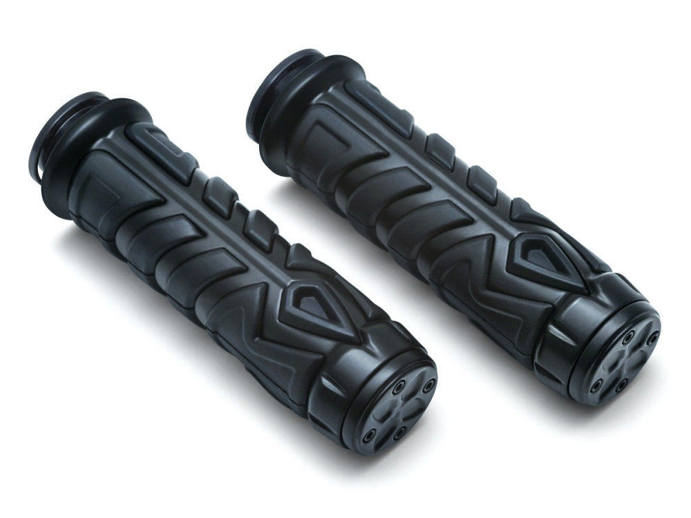 Kuryakyn K5753 Spear Handgrips Black for Indian 18-Up