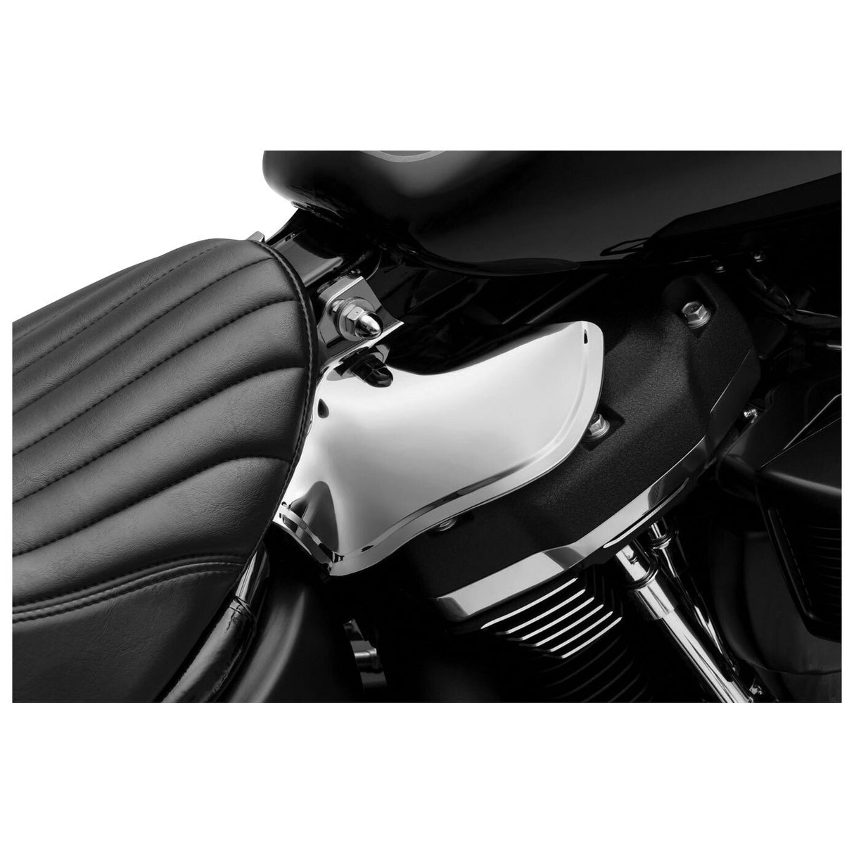 Kuryakyn K5789 Saddle Shields Heat Deflectors w/Reflective Smoke for Softail 18-Up