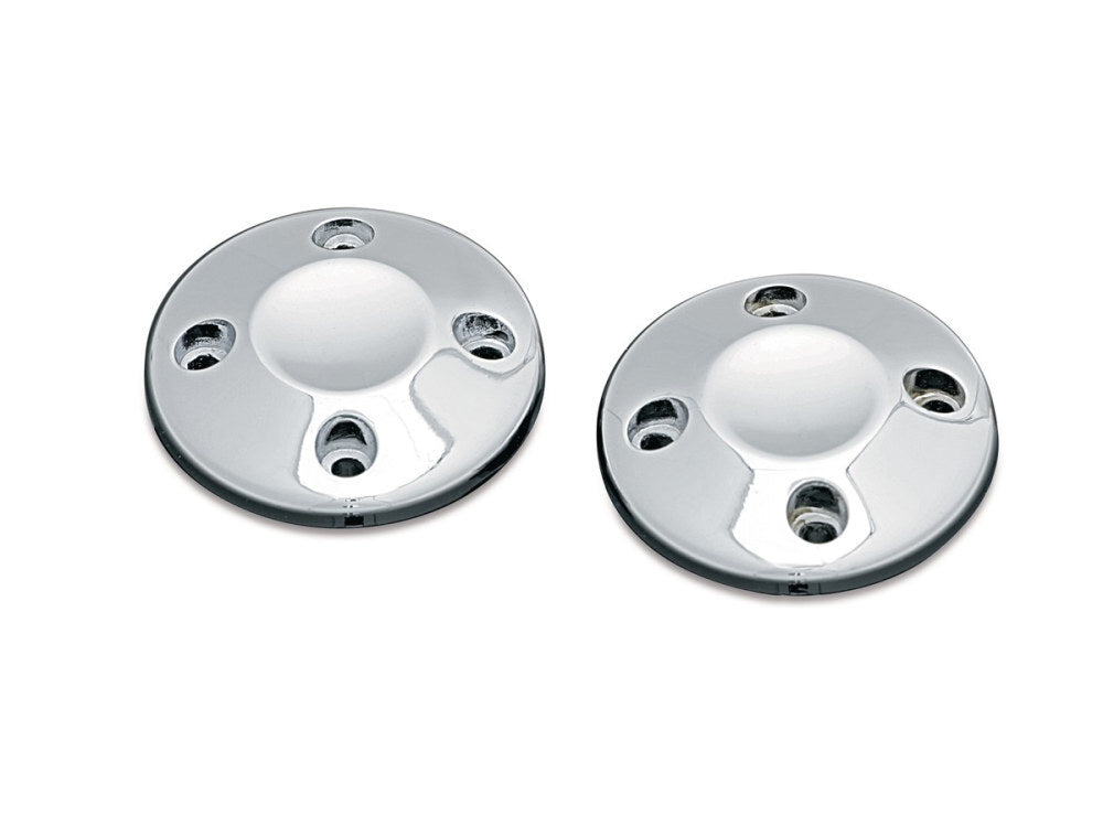 Kuryakyn K6243 End Caps Chrome for Kuryakyn ISO-Grips/ISO-Flame/Braided/Spear/Kinetic/Transformer Grips [INTERNAL]