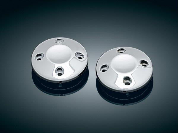 Kuryakyn K6243 End Caps Chrome for Kuryakyn ISO-Grips/ISO-Flame/Braided/Spear/Kinetic/Transformer Grips [INTERNAL]