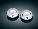 Kuryakyn K6243 End Caps Chrome for Kuryakyn ISO-Grips/ISO-Flame/Braided/Spear/Kinetic/Transformer Grips [INTERNAL]