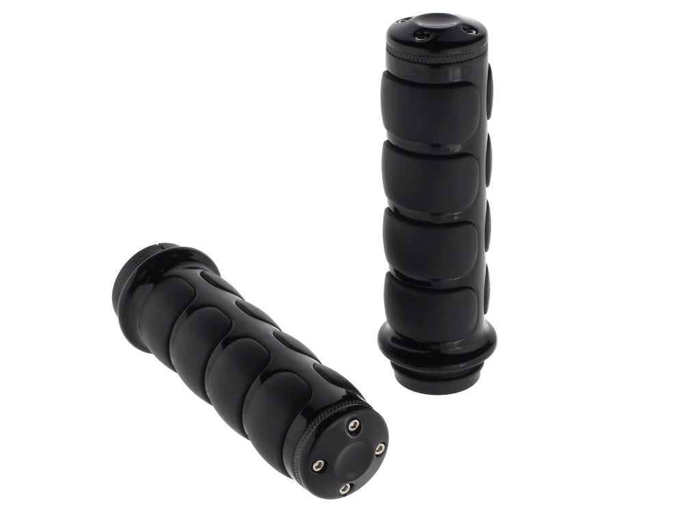 Kuryakyn K6337 ISO Handgrips Black for Triumph/Honda