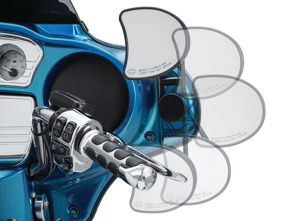 Kuryakyn K6575 Adjustable Drop Mirror Mount for Street Glide 14-Up (Pair)