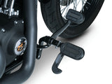 Kuryakyn K7028 Heavy Industry Footpegs Black w/Switchblades & H-D Male Mount