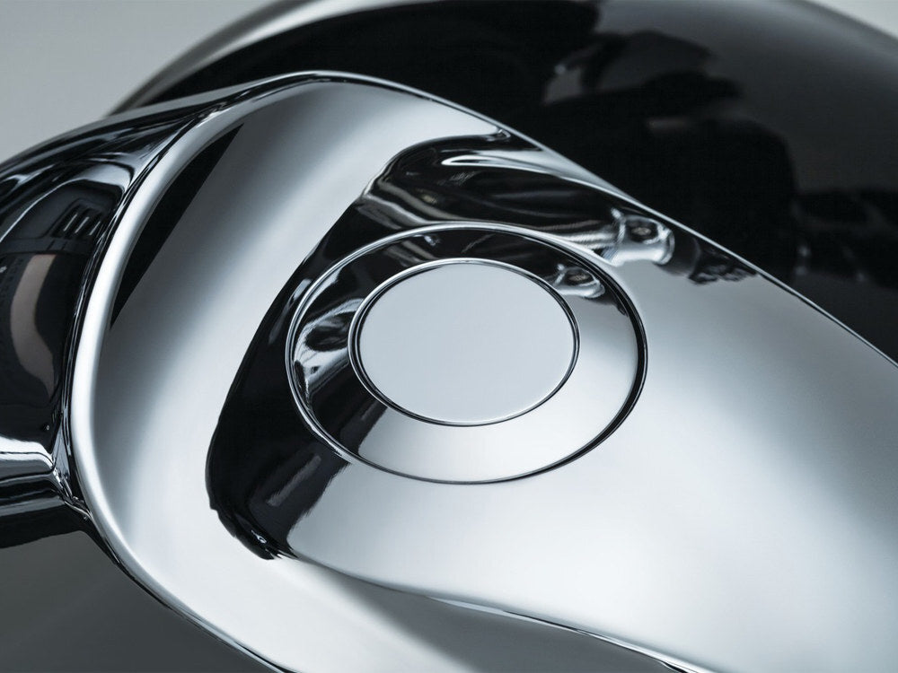 Kuryakyn K7178 Flush Mount Pop-Up Fuel Cap Chrome for Big Twin 96-Up/Sportster 96-21