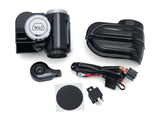 Kuryakyn K7463 Super Deluxe Wolo Bad Boy Air Horn Kit w/Black Cover for Big Twin 92-Up/Sportster 92-21 w/Stock Cowbell Horn