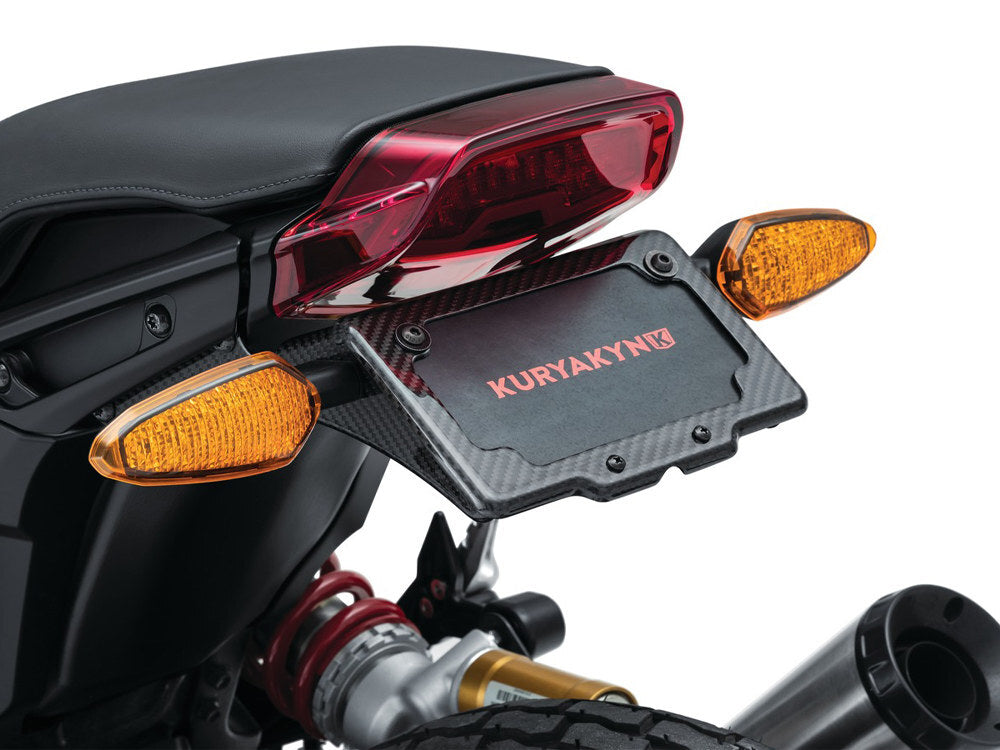 Kuryakyn K7634 Tail Tidy Fender Eliminator Kit Carbon Fiber for Indian FTR1200 19-Up