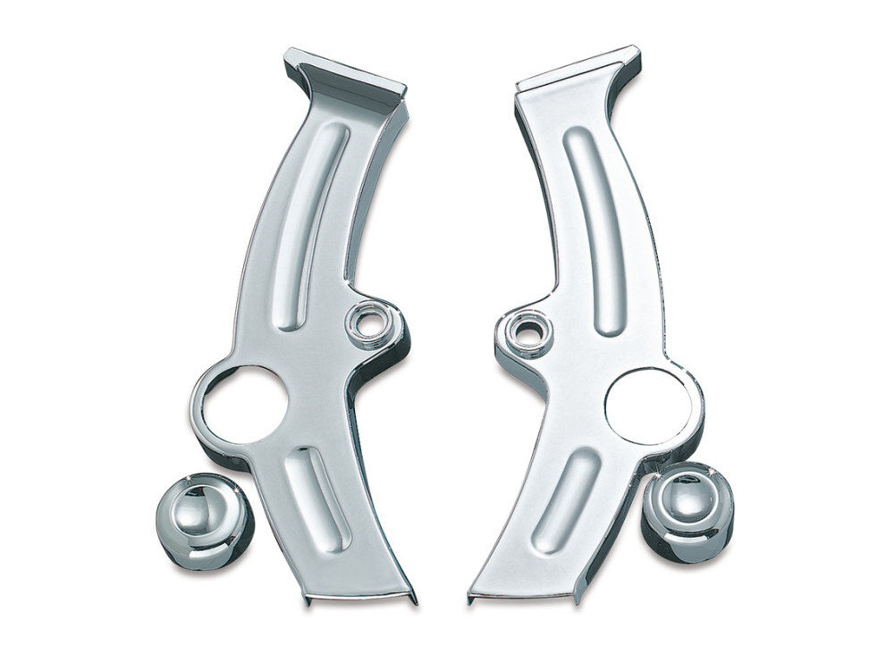 Kuryakyn K7851 Boomerang Frame Covers Chrome for Softail 00-07